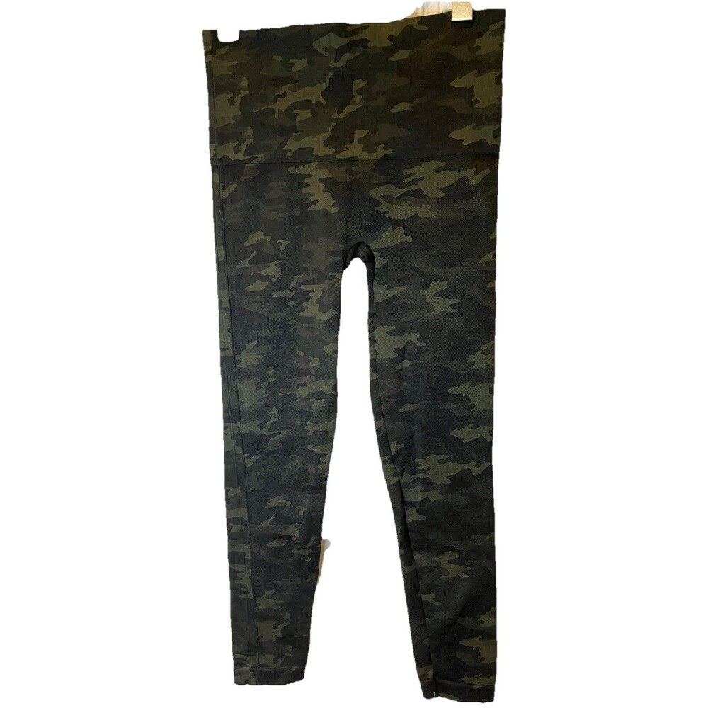 Spanx Camo Leggings Women's Medium High‎ Rise Compression Shaping Athleisure